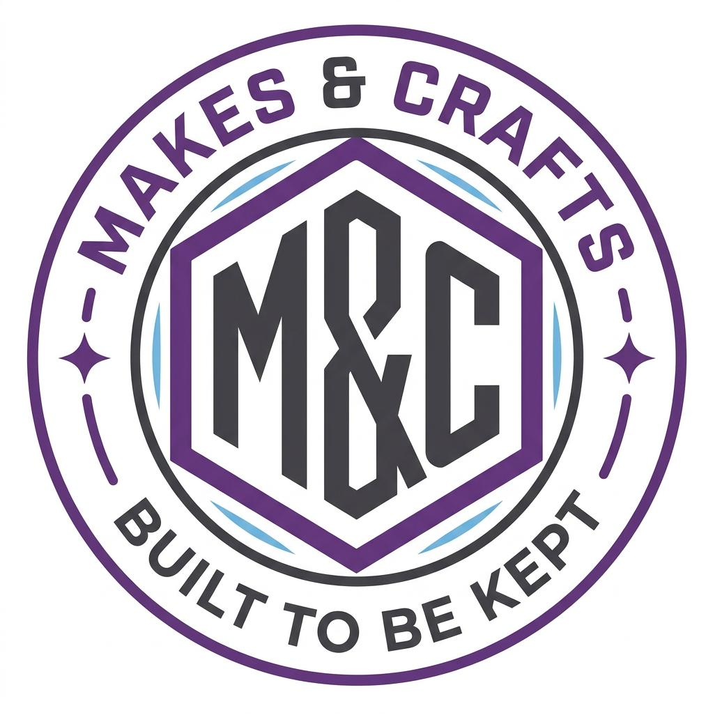 Makes & Crafts logo — a circular maker's badge with an M&C monogram